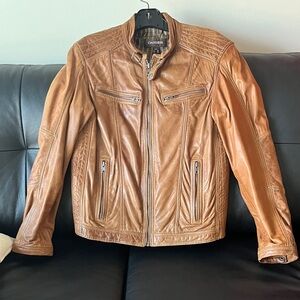 Danier Men's Brown Leather Jacket